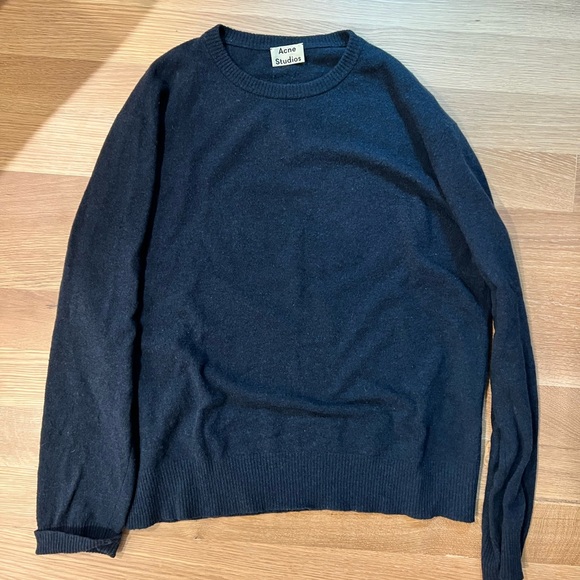 Acne Studios - Navy Wool Sweater - Picture 1 of 3